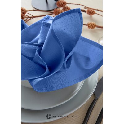 Mėlynos spalvos servetėlių rinkinys 4 vnt (komplektas) 45x45