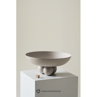 Matt gray decorative bowl (bumblebee)