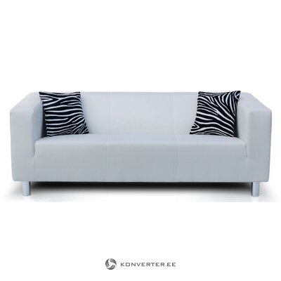 Balts 3-vietīgā dīvāna klipsis (kolekcija ab) neskarts