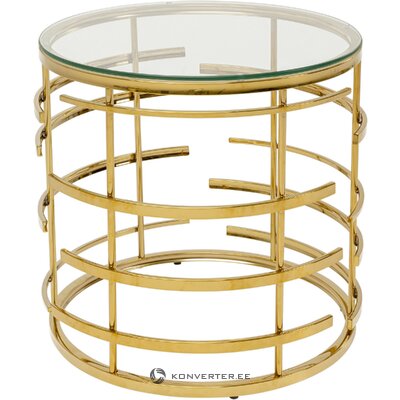 Zelta apaļais kafijas galdiņš Jupiter (Kare Design)