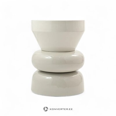 Vaaleanharmaa Calypso-sivupöytä