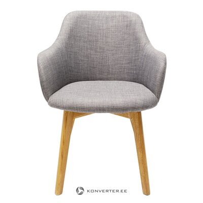Pilkai ruda kėdė panele (grubus dizainas) (salės pavyzdys)