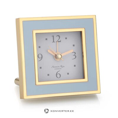 Light Blue Gold Alarm Clock