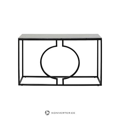 Juodo dizaino konsolinis stalas miami (kare design) nepažeistas