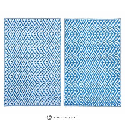 Mėlynai baltas vidinis ir išorinis kilimas (glam) (visas, dėžutėje)