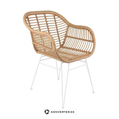 Brown and white garden chair (costa)