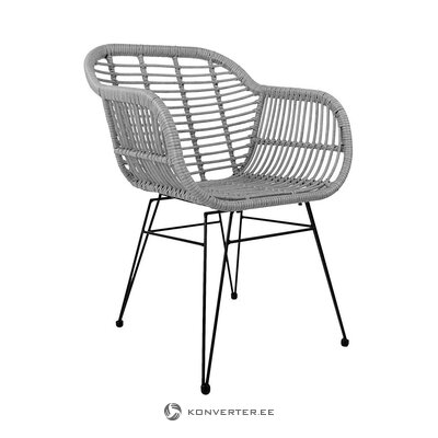 Pelēka dizaina dārza krēsls (Costa)