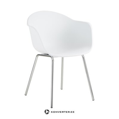Baltai sidabrinė kėdė (Claire) (visa, salės pavyzdys)
