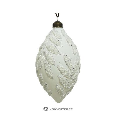 Белое новогоднее украшение (каемингк)