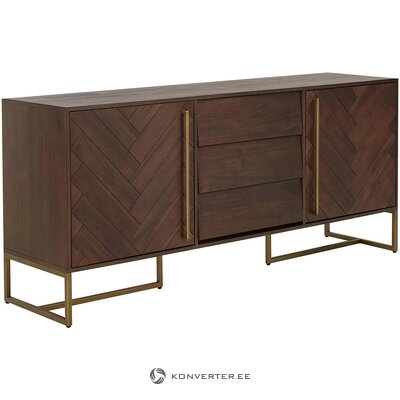 Brown-gold chest of drawers class (dutchbone)