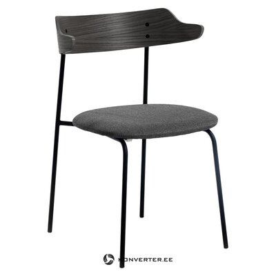 Tummanharmaa-musta tuoli olympia (la forma) (terve, näyte)