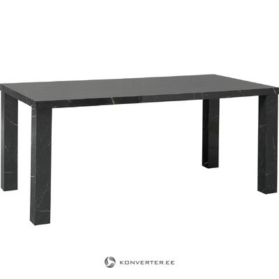 Melns marmora imitācijas pusdienu galds (carl)