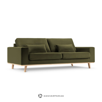 Zaļš samta dīvāns tugela (micadoni)