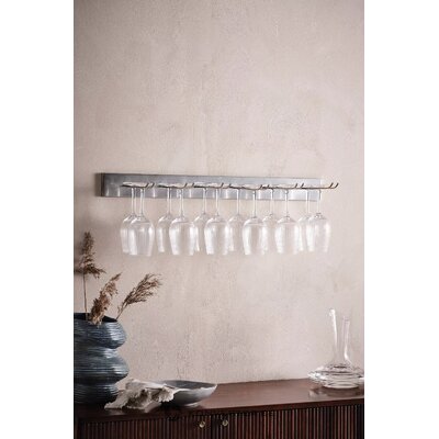 Wine glass holder (gia) silver