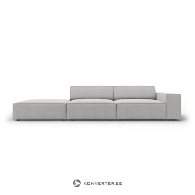 Sofa (jodie) micadon limited edition light gray, structured fabric, left