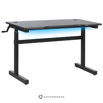 Gaming table (durbin) with adjustable height rgb led lighting 120x60