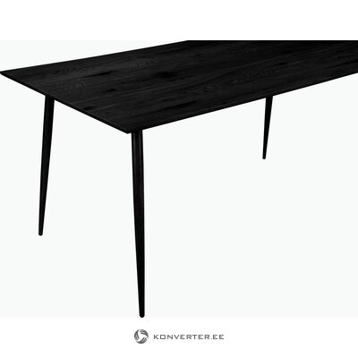 Musta ruokapöytä (160cm) (eadwine)