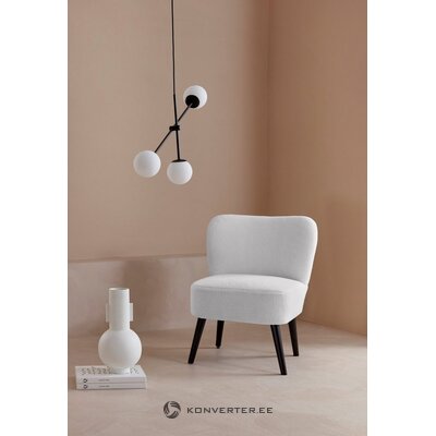 Cream white soft armchair (noabelle)