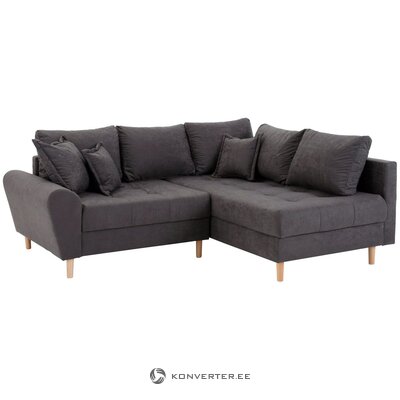 Anthracite corner sofa (ricco) (boxed, whole)