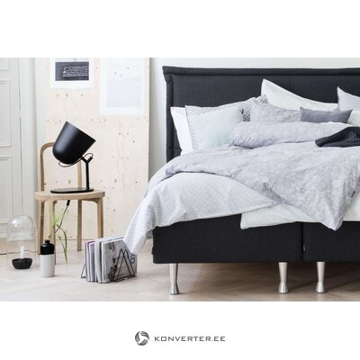 Mattress bed with dark gray frame ultra (familon)