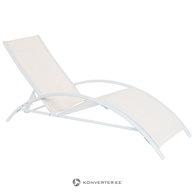 Folding beige lounge chair (gaeta)