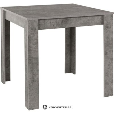 Небольшой светло-серый обеденный стол (80х80) (линн)