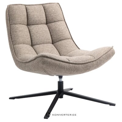 Smėlio spalvos fotelis Ivar