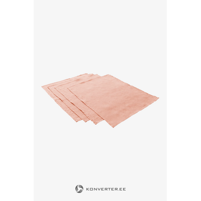 Oranžs galda paklājiņš 4gab komplektā (jonie) 45x35