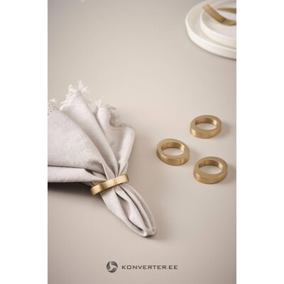 Золотые кольца для салфеток в наборе из 4 штук (моана)