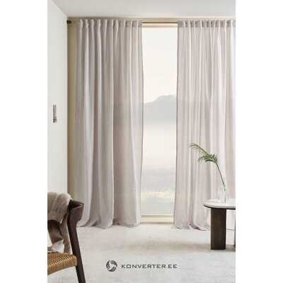 Light gray curtain 2 pcs (sadie) 137x200