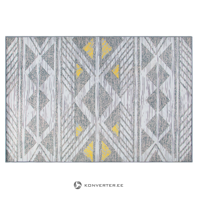 Harmaa-keltakuvioinen matto (kargi) 160x230