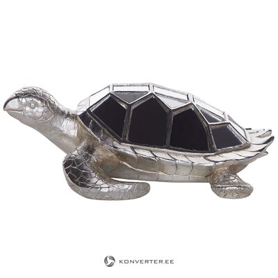 Silver decorative shape of a tortoise