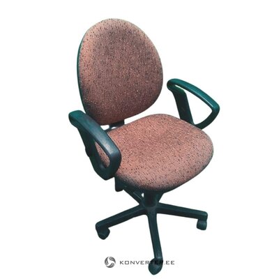 Brown knitted office chair