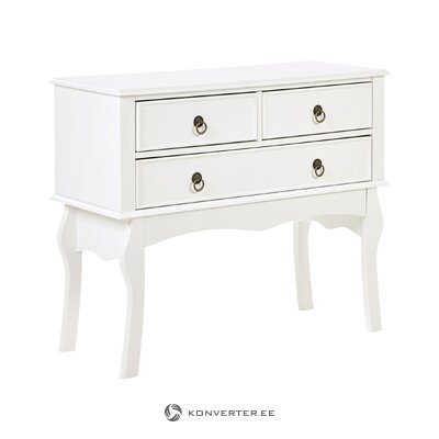 White console table flat