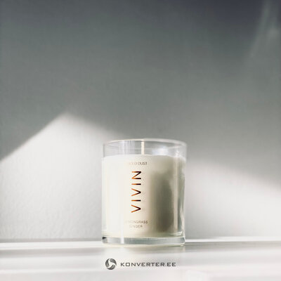 Scented soy candle lemongrass ginger gold dust (vivin) whole
