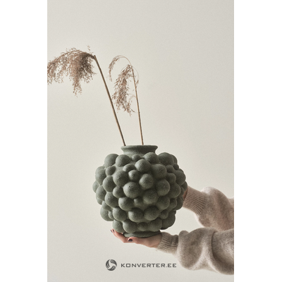 Зеленая декоративная ваза (румяна)