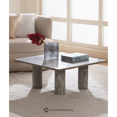 Bēša marmora kafijas galdiņš (Mabel) 80x80