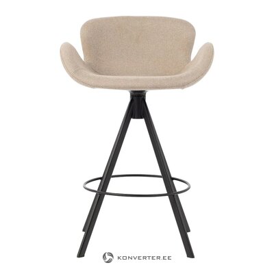 Light gray bar stool with Maliga