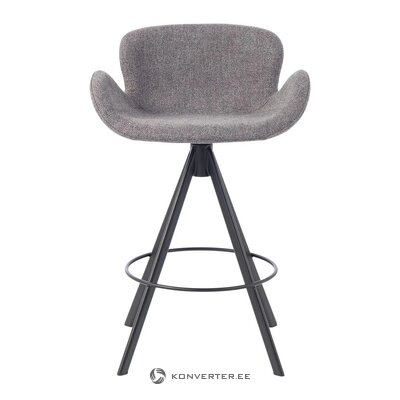 Dark gray bar stool with Maliga