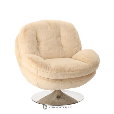 Beež pöörlev tugitool (memento faux fur)