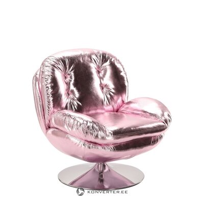 Roosa pöörlev tugitool (memento shiny)