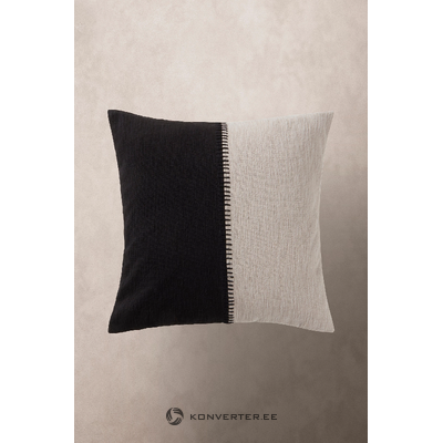 Black and white decorative pillowcase (milo) 50x50