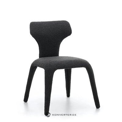 Tummanharmaa Bouclé ruokapöydän tuoli Mocha