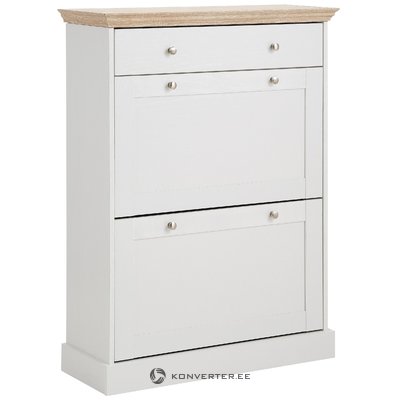 Scandinavian-style shoe cabinet with drawers