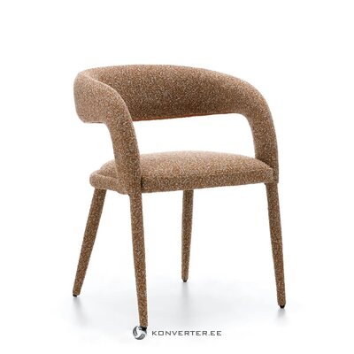 Karamelės spalvos „Boucle“ valgomojo kėdė „Ponte“