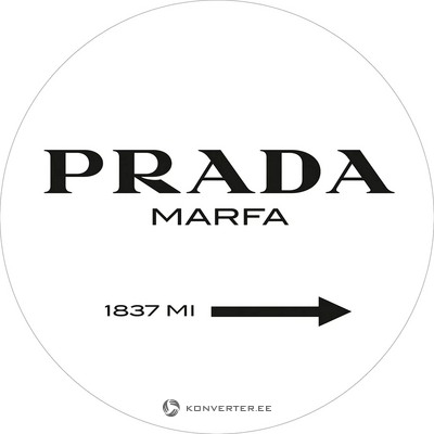 Apaļās sienas bilde prada (malerifabrikken) ø70