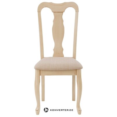 Smėlio spalvos minkšta kėdė (karalienė)