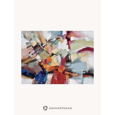 Wall painting explosion of color (agave) 150x110 intact