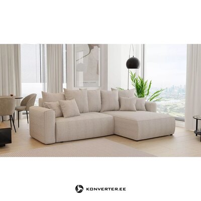 Orange L-Shaped Sofa Bed (Bari L) Comfort