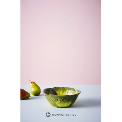 Зеленая дизайнерская чаша (салат) ø22